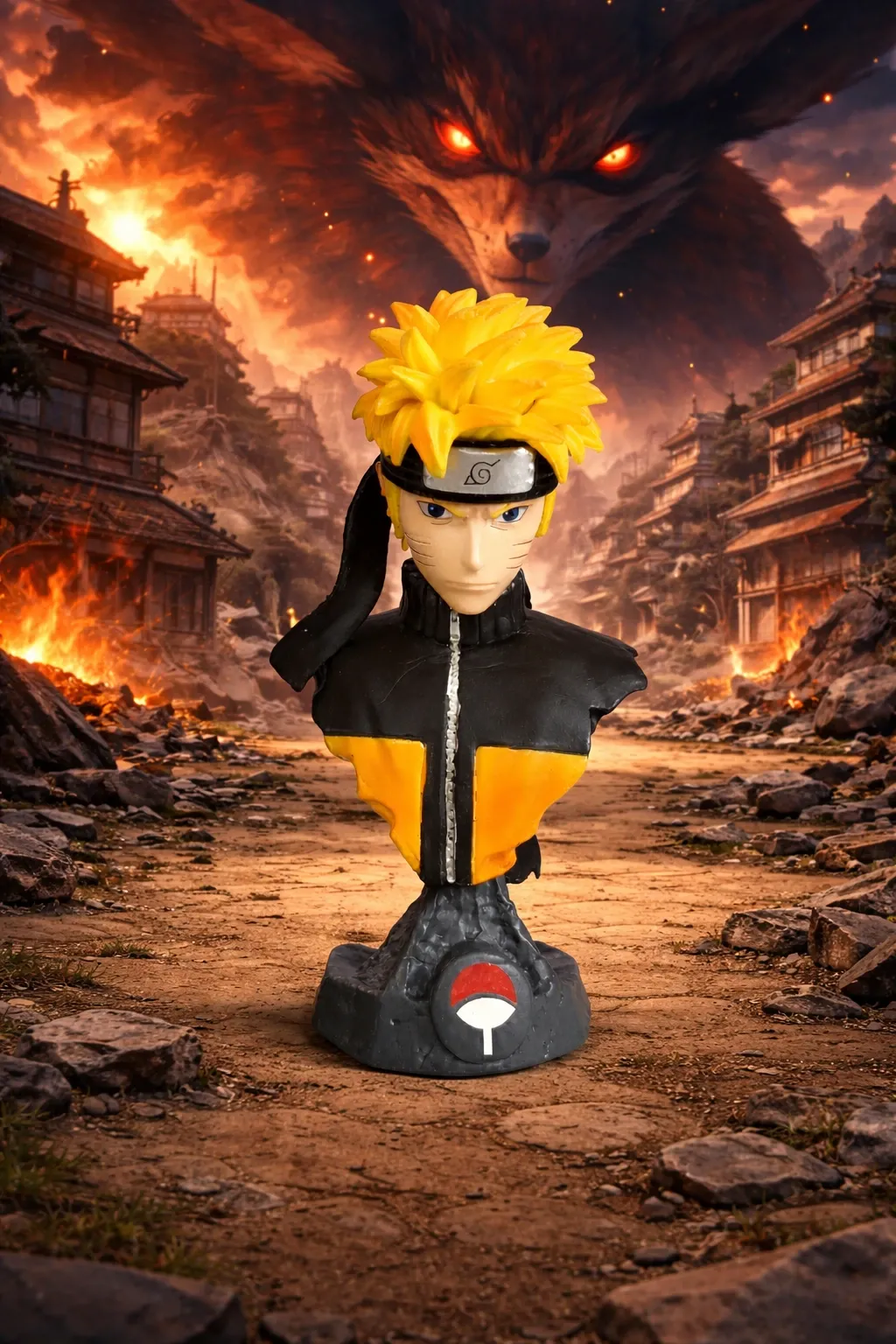 Naruto Uzumaki Anime Bust Statue 15 cm | Premium Action Figure Collectible
