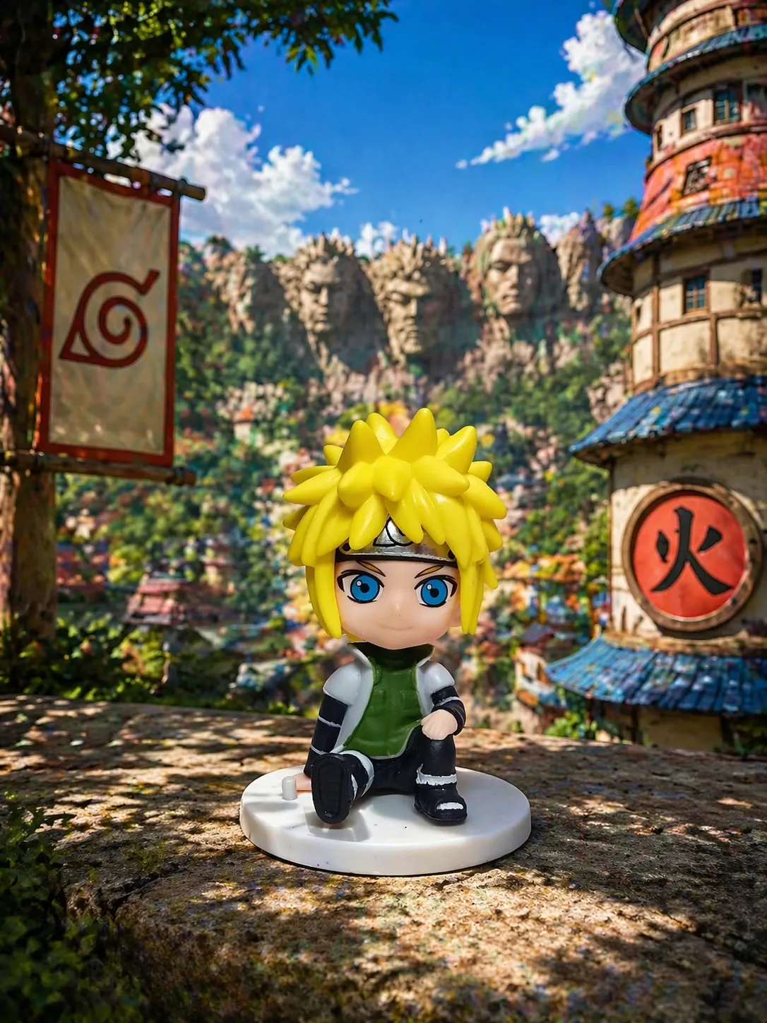 Minato Namikaze Chibi Figure – 8 cm Mini Anime Collectible