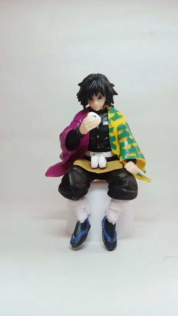 Giyu Tomioka Figure – 14 cm Collectible | Sitting Pose | Demon Slayer Action Figurine