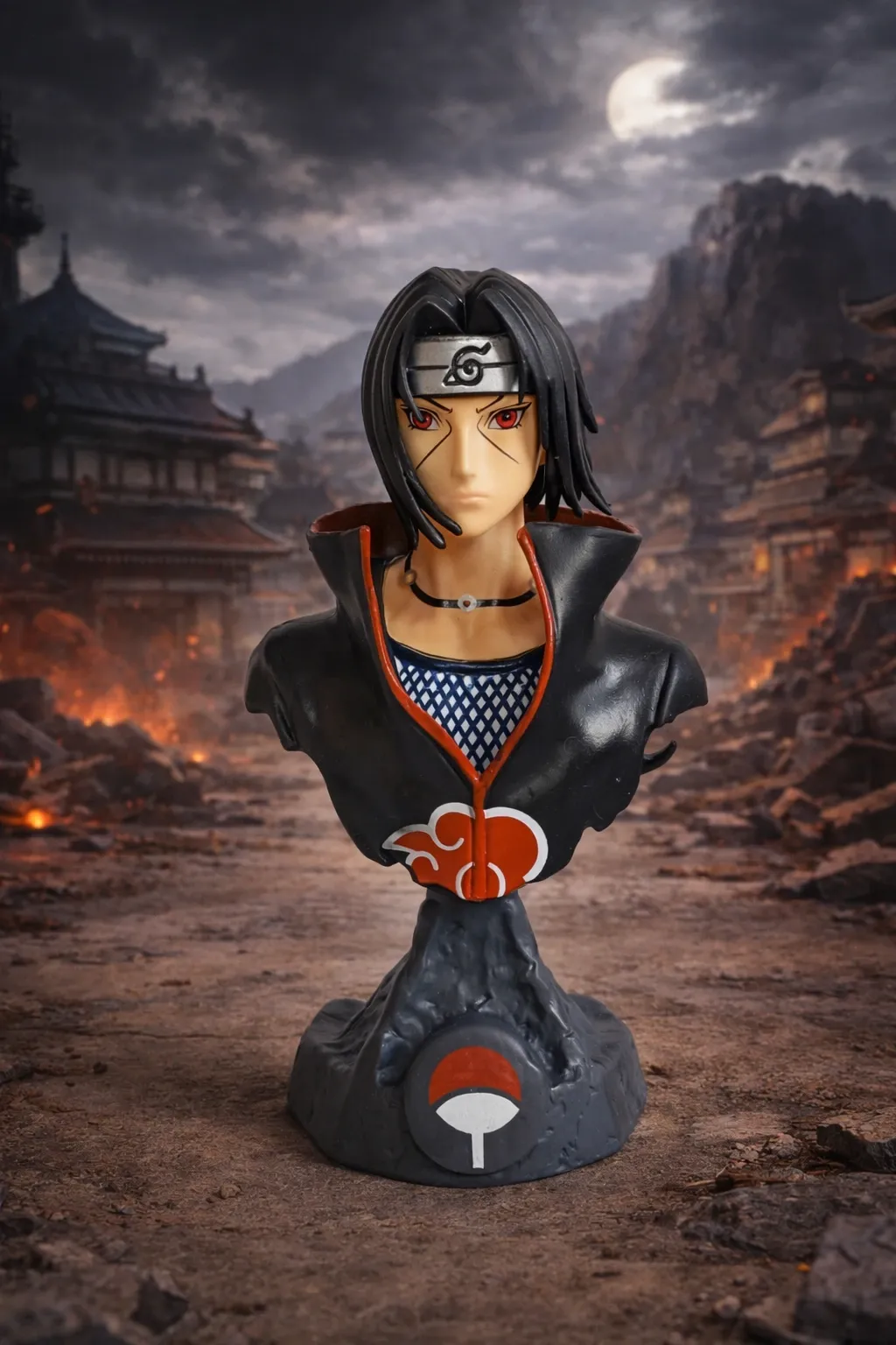 Itachi Uchiha Anime Bust Statue 13 cm | Naruto Action Figure Collectible