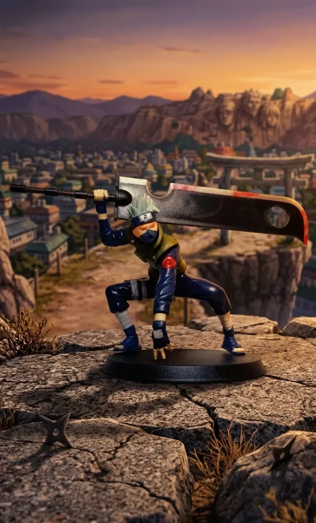 Kakashi Hatake Action Figure with Zabuza’s Executioner’s Blade